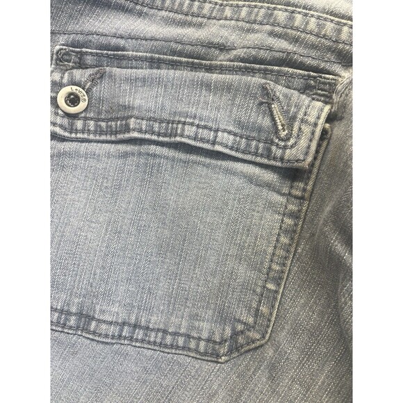 Levis 542 Low Straight Retro Patch Flap Pocket Gray Women Jeans 8 M WPL 423 - Picture 7 of 13